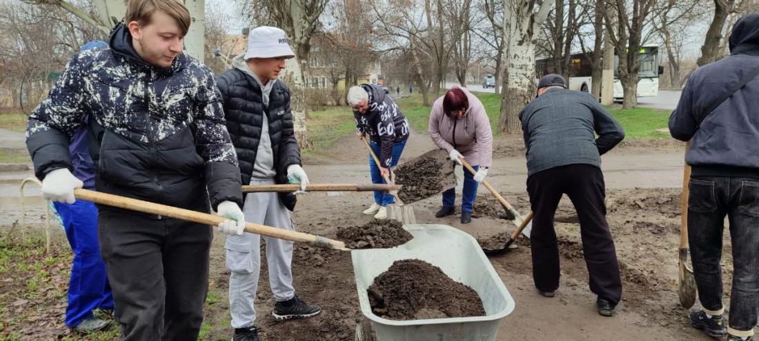 Участие в общегородском субботнике